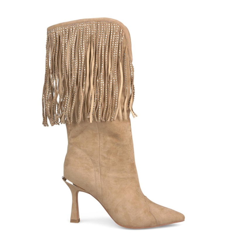 Bottes à Talons Alma En Pena Fringed Bleu Femme | ASW-35410969